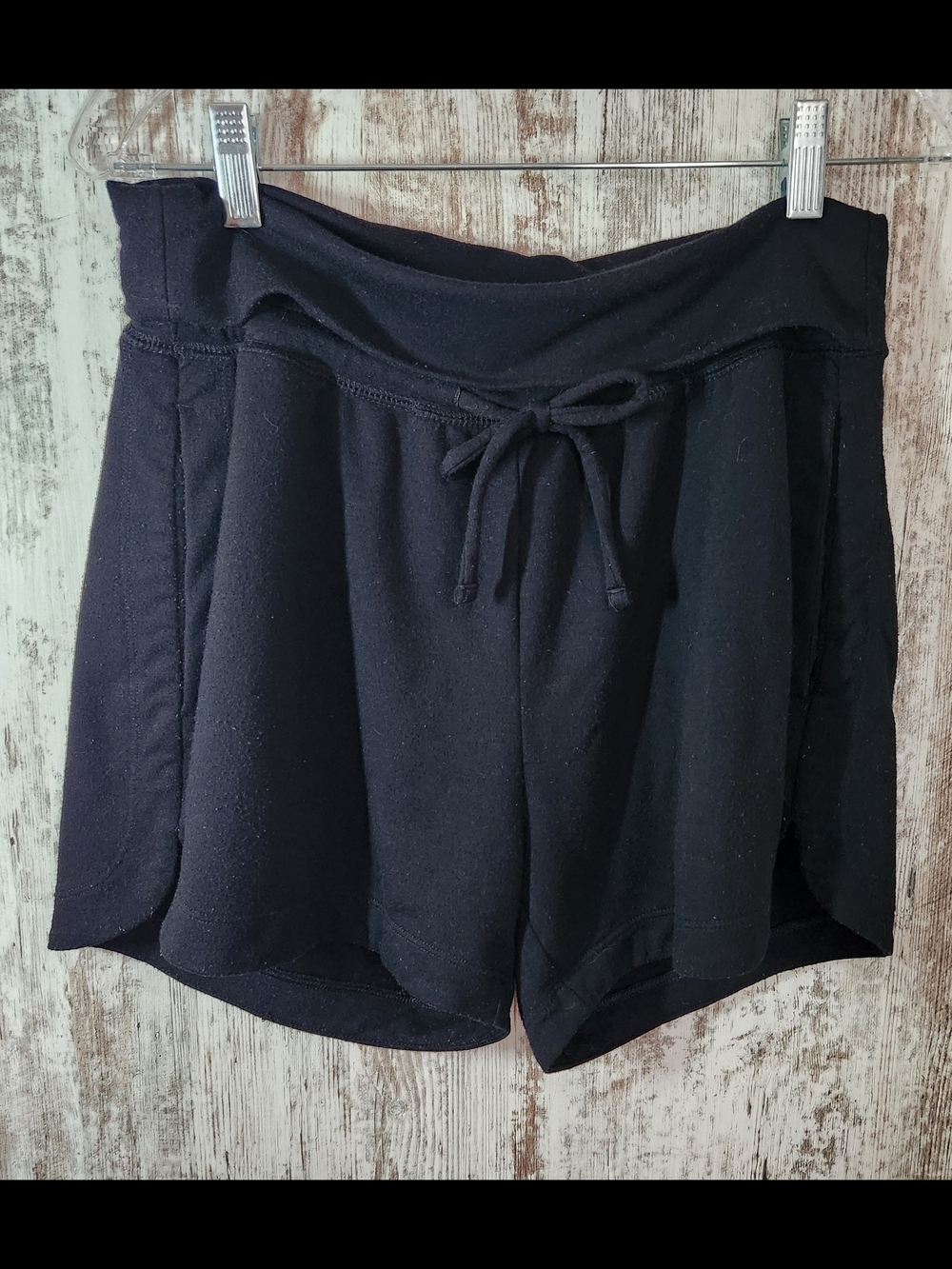 Old Navy Black Soft Knit Drawstring Athletic Shorts With Pockets